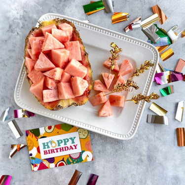 Happy Birthday Pinkglow® Pink Pineapple Gift Box Tropical Fruit Box